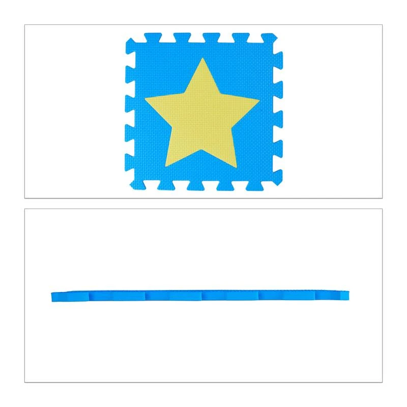 9x PiĂšces De Tapis De Jeu Bleu-jaune â Image 9