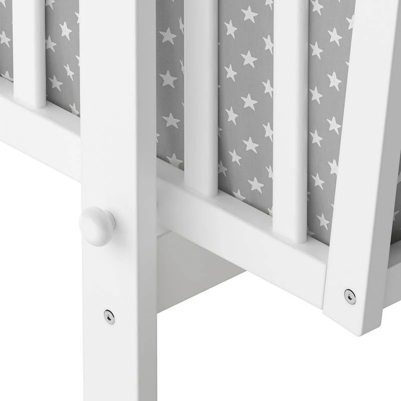 Berceau Pour Bébé Noah Blanc/gris – Image 5