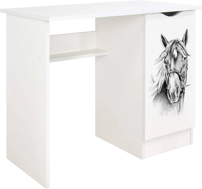 Bureau Blanc ROMA - Cheval â Image 2