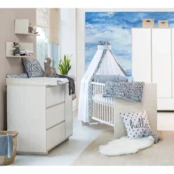 Chambre Bébé Capri White I (2 éléments)