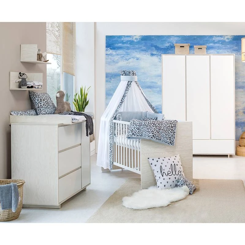 Chambre Bébé Capri White II (3 éléments)