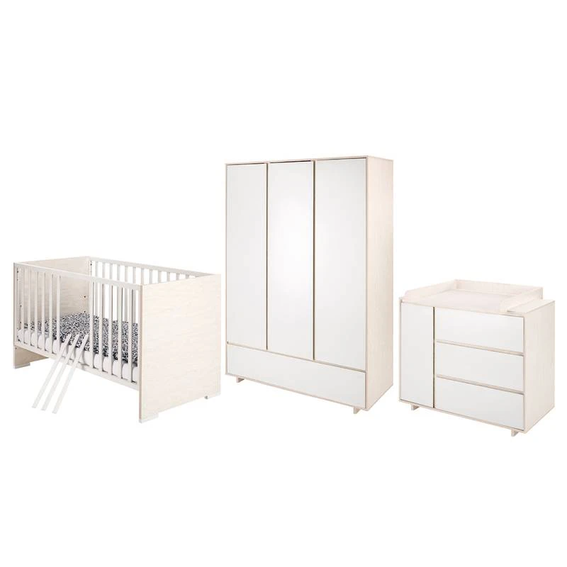 Chambre Bébé Capri White II (3 éléments) – Image 2