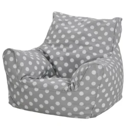 Pouf Pour Enfant White Dots