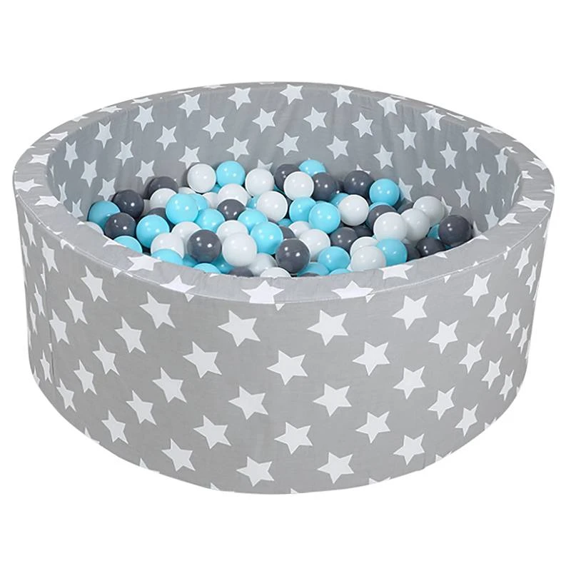 Piscine Ă Balles Soft White Stars Gris