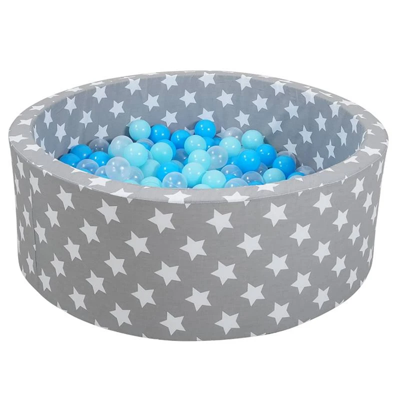 Piscine Ă Balles Soft White Stars Gris â Image 4