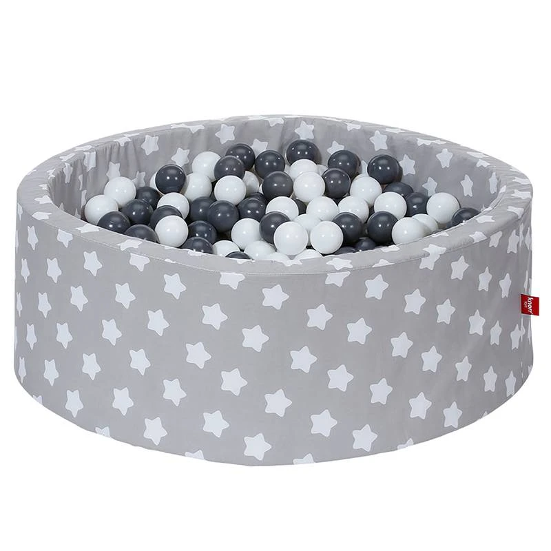 Piscine Ă Balles Soft White Stars Gris â Image 8