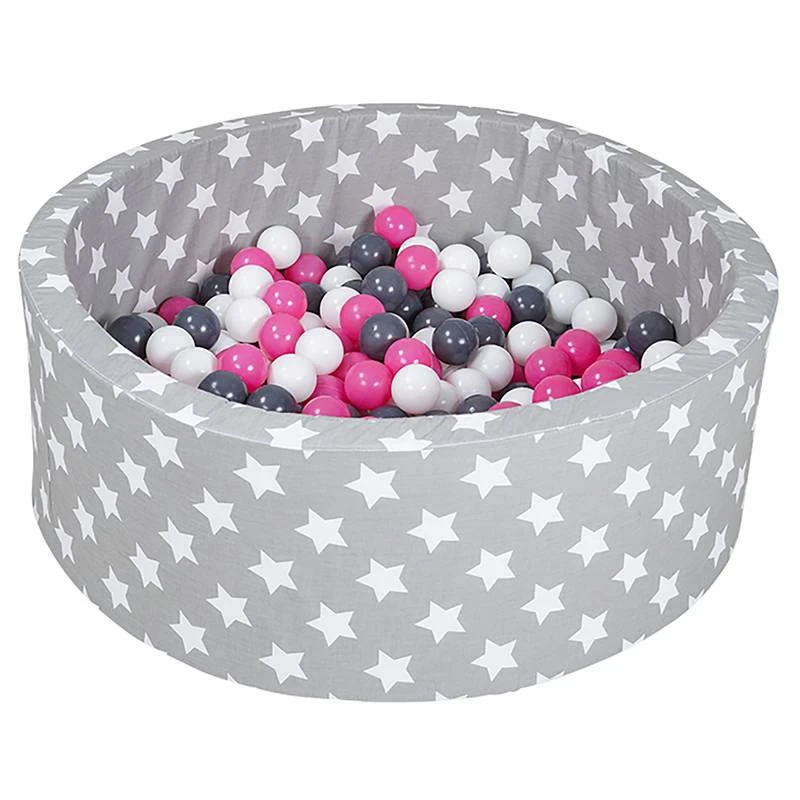 Piscine Ă Balles Soft White Stars Gris â Image 6