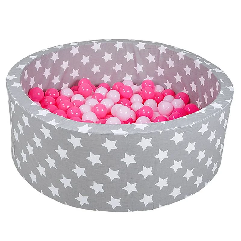 Piscine Ă Balles Soft White Stars Gris â Image 10