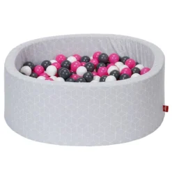 Piscine Ă Balles Soft Geo Cube Gris