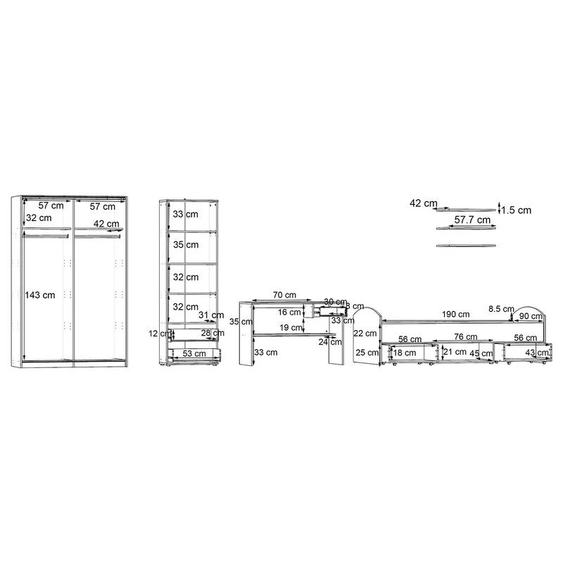 Chambre D’enfant Loup (7 éléments) – Image 8