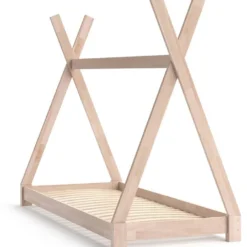 Lit Cabane Tipi 80x160cm Nature