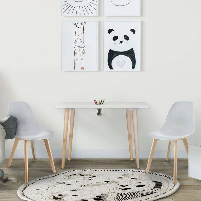 Table Enfant En Bois Avec Pot Ă Crayons â Image 2