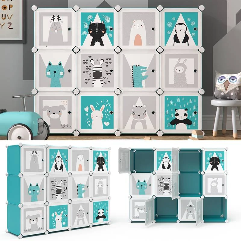 Armoire Andy Bleu Modulable Grande â Image 4