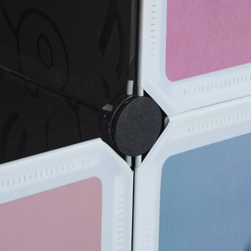 Armoire Enfant Modulable 8 Cubes Noir â Image 9