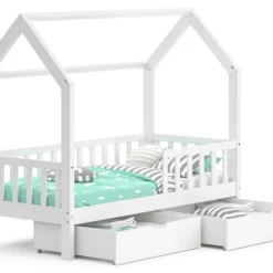 Lit Cabane Wiki 80x160cm & 2 Tiroirs