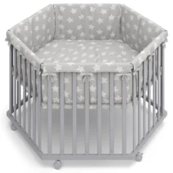 Parc Bébé Gris Avec Tour De Parc Inclus