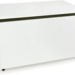 Coffre à Jouets XXL Sur Roulettes: Blanc