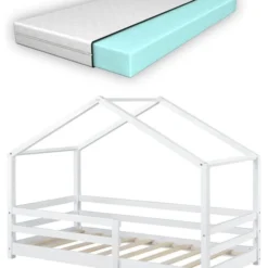 Lit Cabane Knätten Avec Matelas