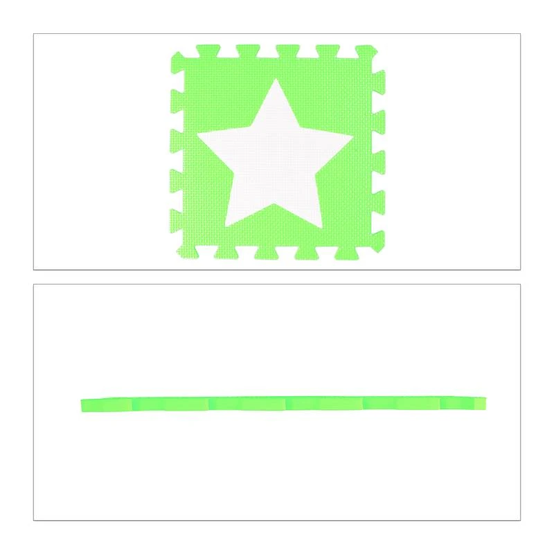 27x PiĂšces De Tapis De Jeu Blanc-vert â Image 7