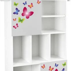 GRAND CHALET Blanc Et Grise Papillons