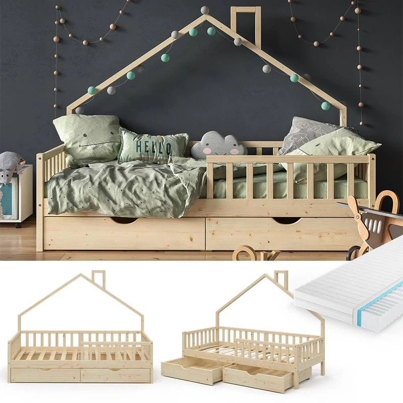 Lit Cabane Noemi 200cm, Matelas & Tiroir â Image 4