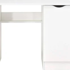 Bureau Blanc Avec étagère ROMA