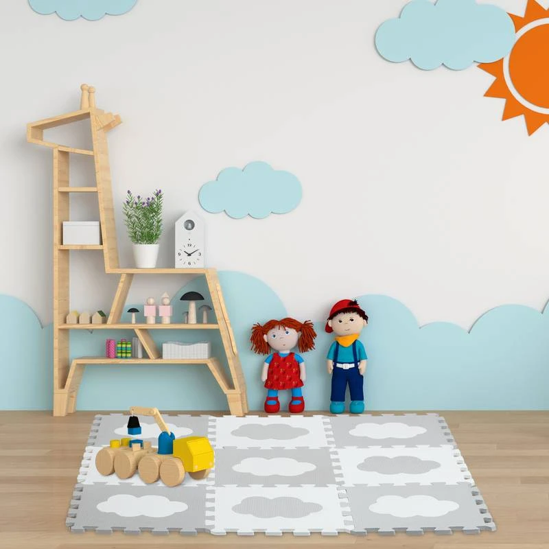 18 PiĂšces Tapis De Sol Puzzle Nuage â Image 5