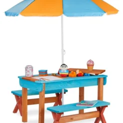 Ensemble Chaise Table Enfant Parasol