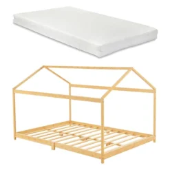 Lit Cabane Avec Matelas Vindafjord