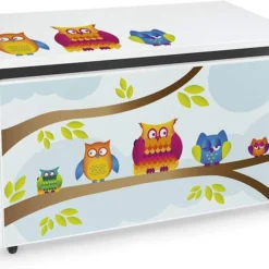 Coffre à Jouets XXL Hiboux