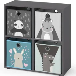 Etagère Tetra Gris 4 Compartiments A