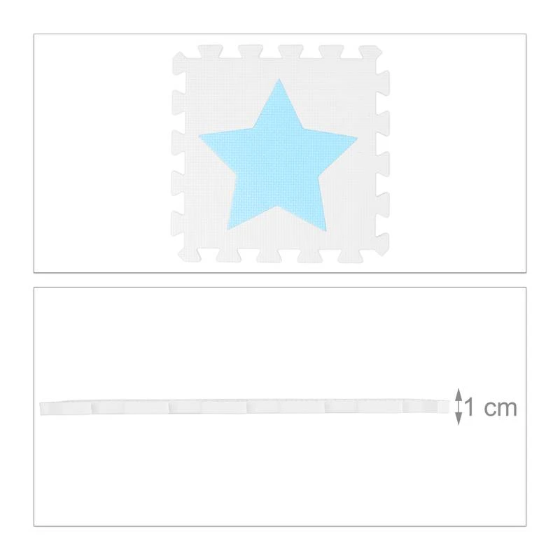 9x PiĂšces De Tapis De Jeu Bleu-jaune â Image 18