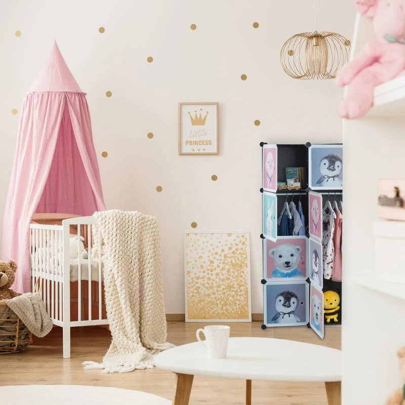 Armoire Enfant Modulable 8 Cubes Noir â Image 5