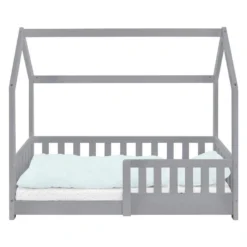 Lit Enfant 140x70cm Gris Clair