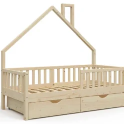 Lit Cabane Noemi 80x160cm Avec Tiroir