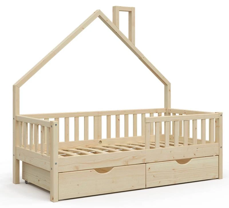 Lit Cabane Noemi 80x160cm Avec Tiroir