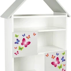 PETIT CHALET Blanc Et Gris Papillons