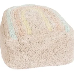 Pouf Lavable En Coton, RAINBOW STAMP