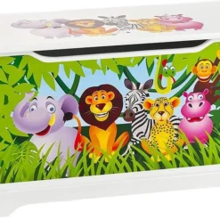Coffre à Jouets En Bois Jungle