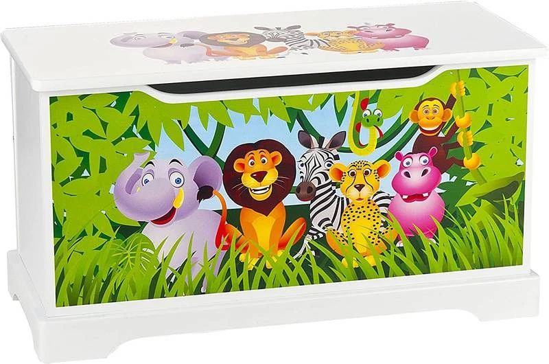 Coffre Ă Jouets En Bois Jungle