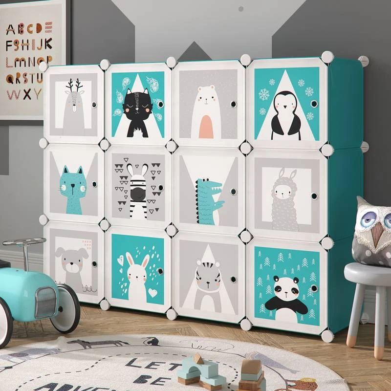 Armoire Andy Bleu Modulable Grande â Image 2