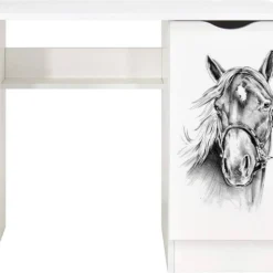 Bureau Blanc ROMA - Cheval