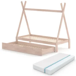 Lit Cabane Tipi 200 Cm Avec Matelas