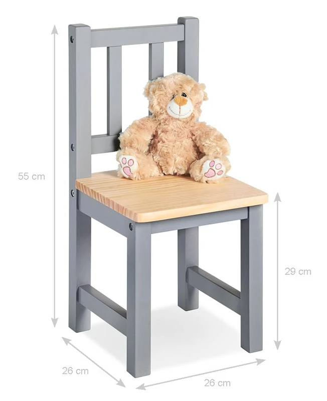 Pinolino Chaise Pour Enfants Fenna , Gris/naturel â Image 2