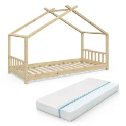 Lit Cabane Design Nature Avec Matelas