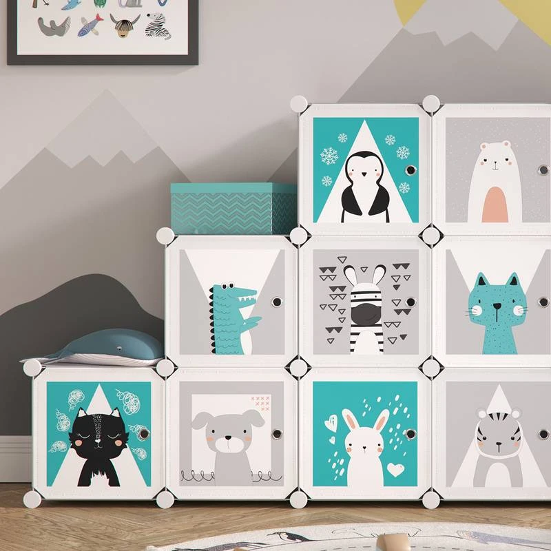 Armoire Andy Gris Modulable Grande â Image 5