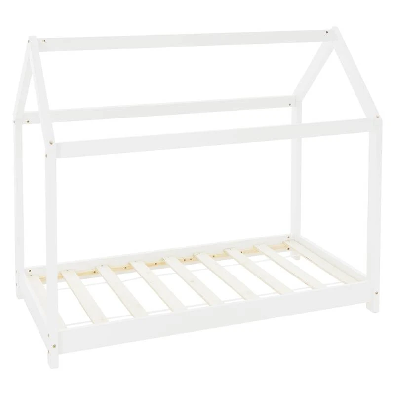 Lit D'enfant Avec Toit 80x160 Cm Blanc â Image 3