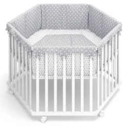 Parc Bébé Estrella Blanc Hexagonal