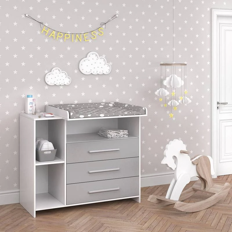 Commode Ă Langer Oskar Blanc/gris â Image 3