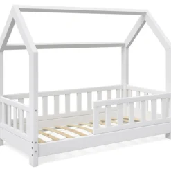 Lit Cabane Wiki 70x140cm Blanc